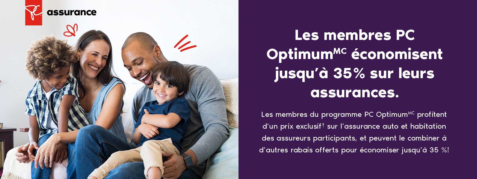 PC Home and Auto Insurance - PC Optimum members - 35% Discount